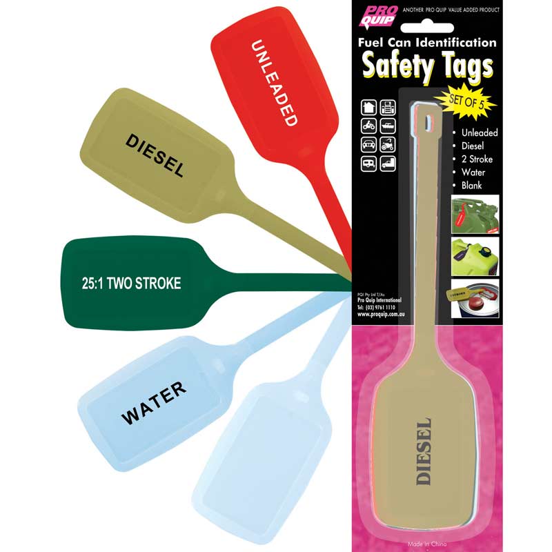 Fuel Can Identification Tags