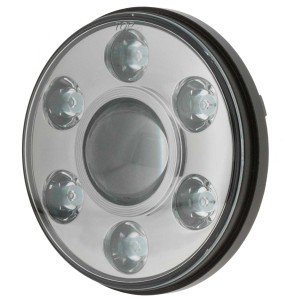 Ignite 7" LED Round Headlight Chrome Face