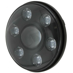 Ignite 7" LED Round Headlight Black Face