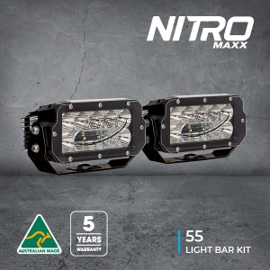 NITRO Maxx 55W LED Light Bar Kit (Pair)