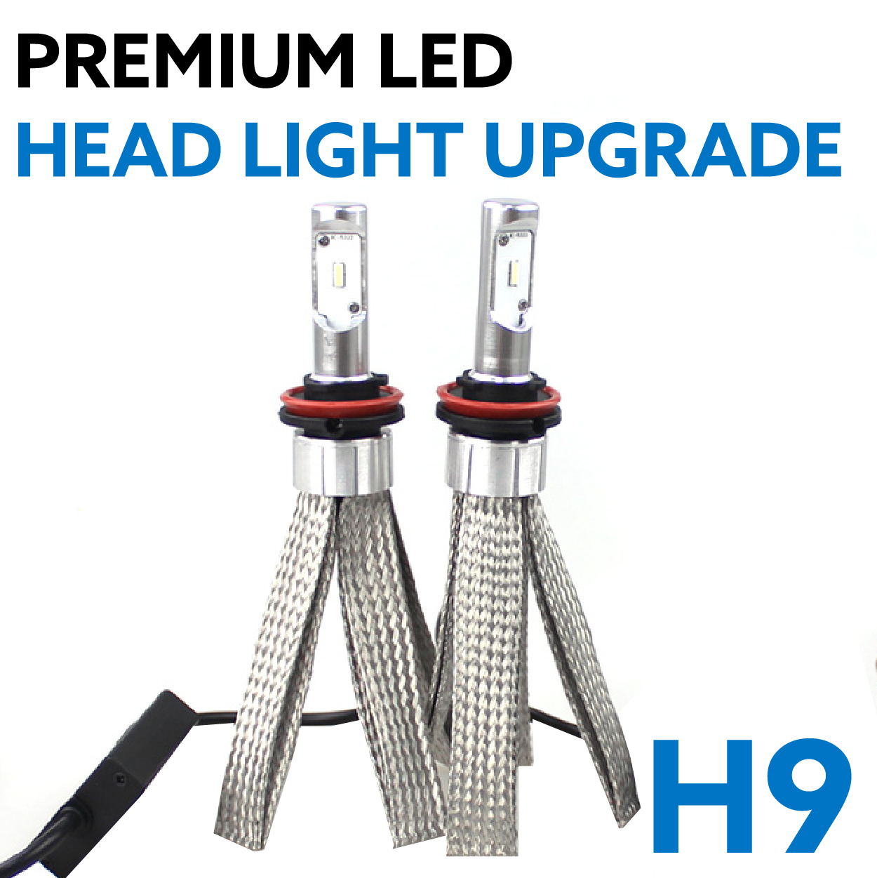 H8 / H9 / H11 Single Beam LED Headlight Bulb Globe Upgrade Kit 5700K w/ Canbus