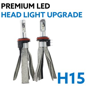H15 Hi/Low Beam LED Headlight Bulb Globe Upgrade Kit 5700K Canbus Compatiable