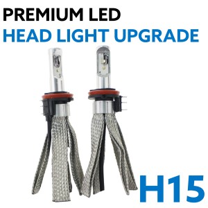 H15 Hi/Low Beam LED Headlight Bulb Globe Upgrade Kit 5700K Canbus Compatiable